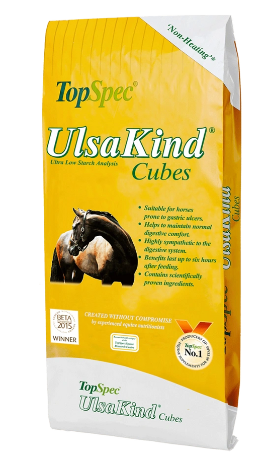 Ultra-low starch conditioning cubes for horses TopSpec UlsaKind packaging