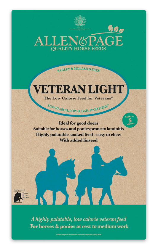 Allen & Page Veteran Light senior horse feed 20kg bag