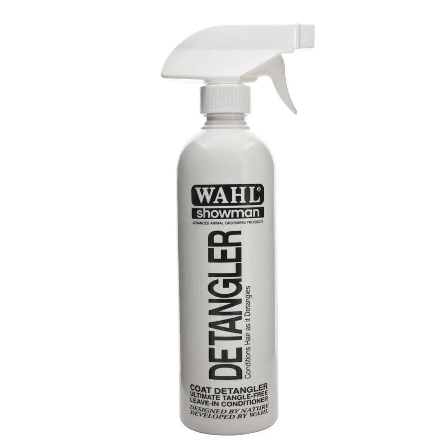 Bottle of Wahl Easy Groom Detangler for horses — mane & tail grooming spray