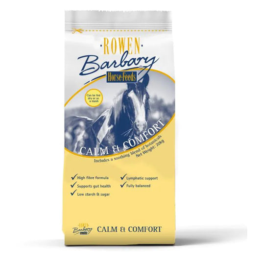 Rowen Barbary Calm & Comfort high-fibre calming equine feed bag
