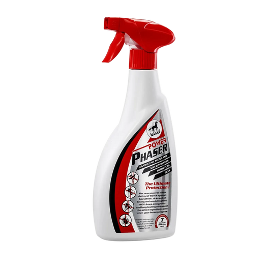Spray bottle labeled 'Power Phaser' on a white background