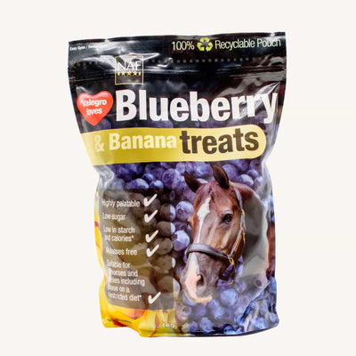 NAF Blueberry and Banana Treats 1kg bag for horses