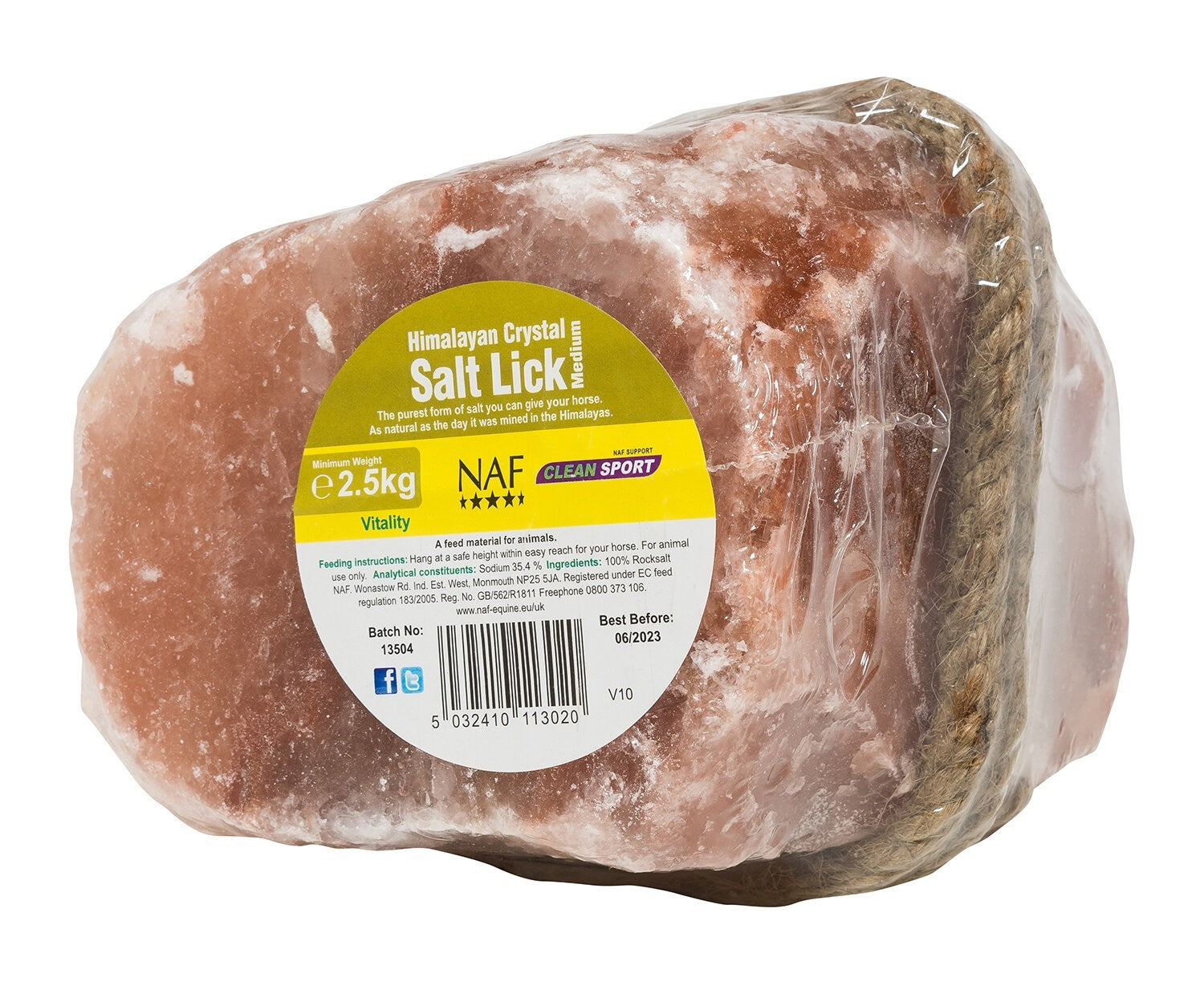 NAF Himalayan Rock Salt lick for horses in small, medium and large sizes.