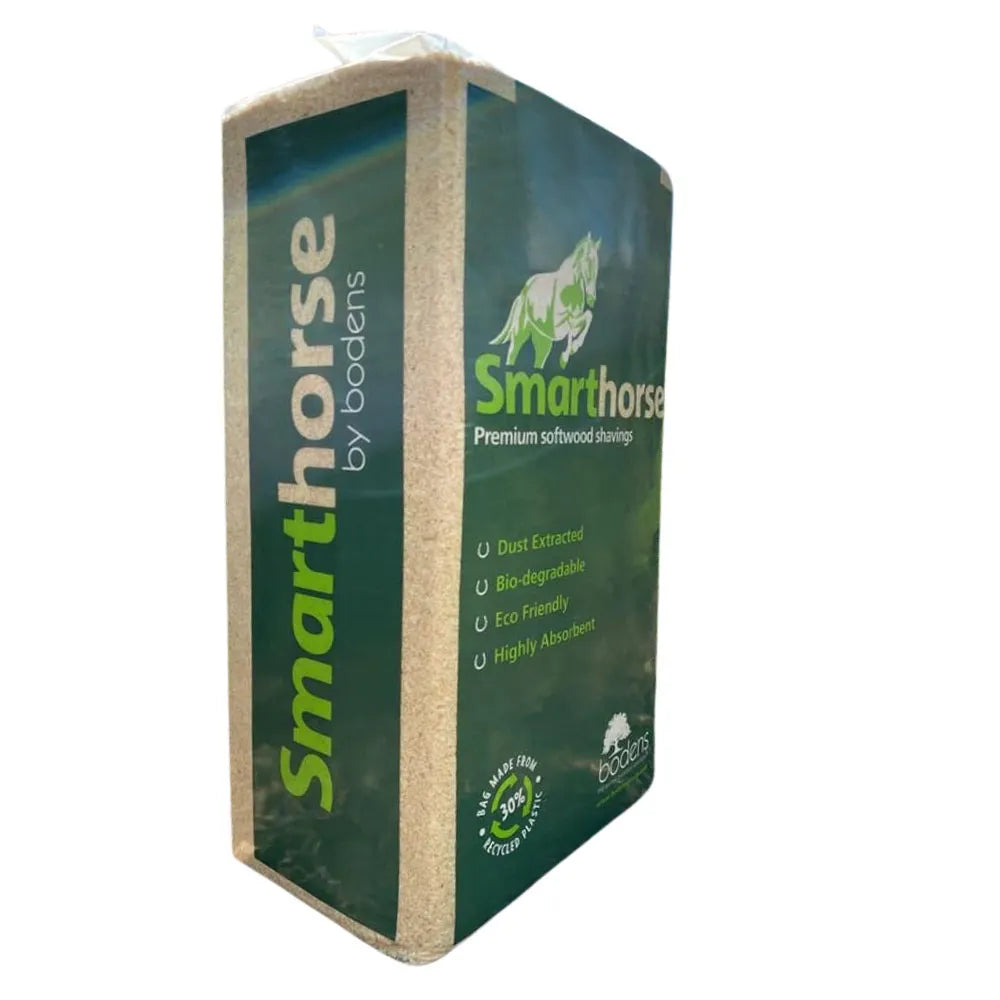 Dust-extracted chemical-free softwood shavings for horses